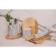 Bank for bulk products Magistro Aleo, Marble, 400 ml, D = 10.5 cm, color gray color