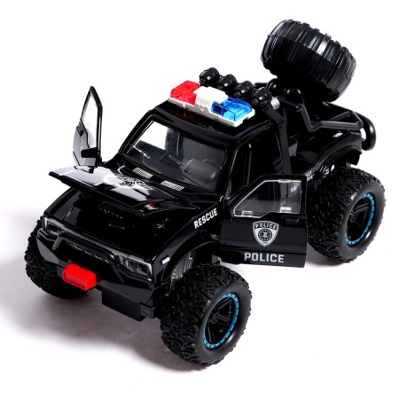 Metal “jeep” machine, doors, hood, inertia, mix are opened-3