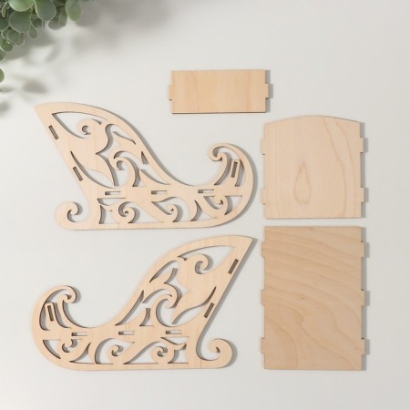 Basy-sani "New Year" 22x9.5x13 cm (set of 5 parts)-5