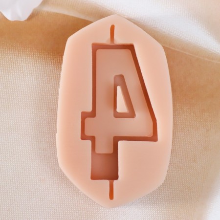 Mold for a candle "four" 3.9x8.8x1 cm-1