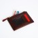 Cardholder with lightning, burgundy color