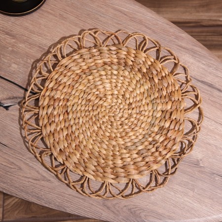 Wicker rug round 38 cm-1