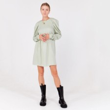 Women's dress Minaku: Green Trend Green Color, Rr. 46