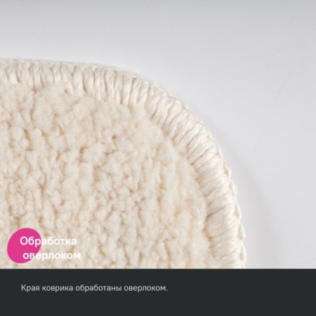 Bathroom mat IDDIS, 90x60 cm, microfiber, light-beige color-5