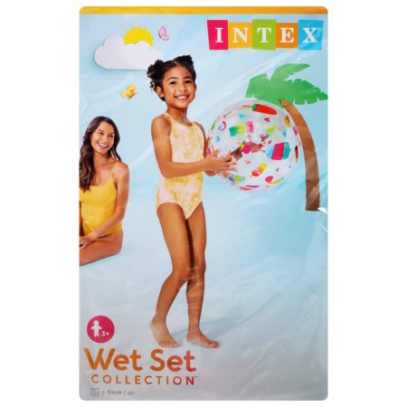 Beach Ball "Patterns", D = 51 cm, from 3 years old, Mix color, 59040np intex-4