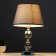 Table lamp 16715/1br E27 40W chromium/brown 22.5x22.5x36 cm Risalux