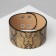 Bracelet Skin "Safari" python, wide, black-gold color, 23.5 cm