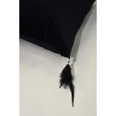 Pillowcase "Jasmine", size 45x45 cm, black color-3