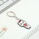 Acrylic core keychain "Kit", 3.5 x 10 cm