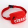 Bag for the belt Classik, 17*6*10, lightning departure, regolo string 110cm, red