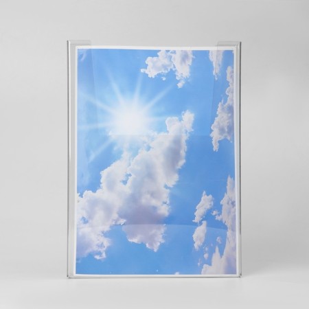 Wall stand A4 volumetric, 22 × 3 × 30 cm, 2 mm plexiglass, in a protective film-3