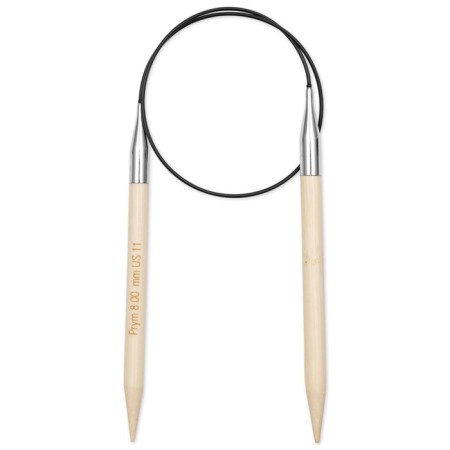 Circular knitting needles, bamboo, 8.0 mm/60cm, 1 pcs-1