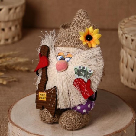 Orak-Domova "Vasilek in a linseed cap, with an ax", 23x15x8 cm, mix-1