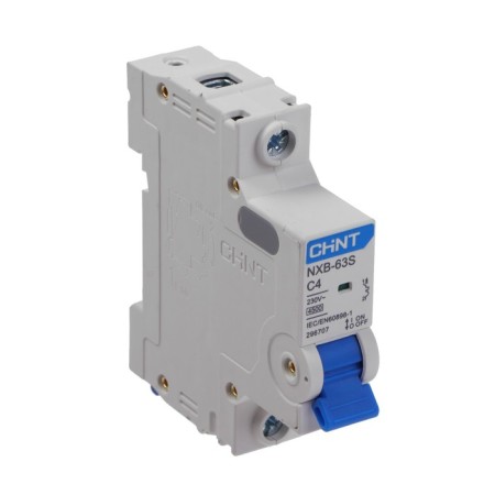 Automatic circuit breaker Chint NXB-63S, 1P, C 4 A, 4.5 KA