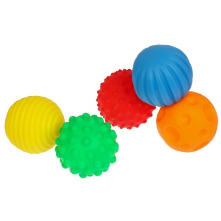 Gift set of developing, tactile balls of crumb I am a “magic star” 5 pcs., Blue color-9