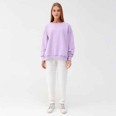 Costume (sweatshirt, trousers) minku: casual collection color lilac, size 50