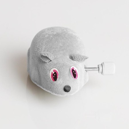 Clockwork mouse, 7 cm, gray-4