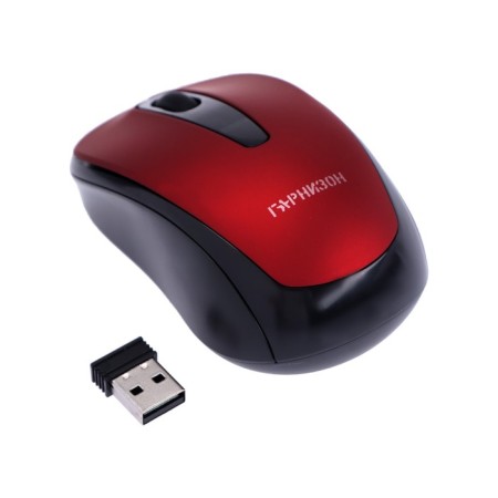 GMW-450-4, wireless, optical, 1000 dpi, USB, red mouse