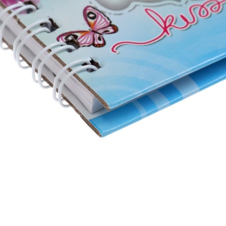Notebook Gift Book on the lock, A6+, 50 sheets, line, "Umbrella", mix-3