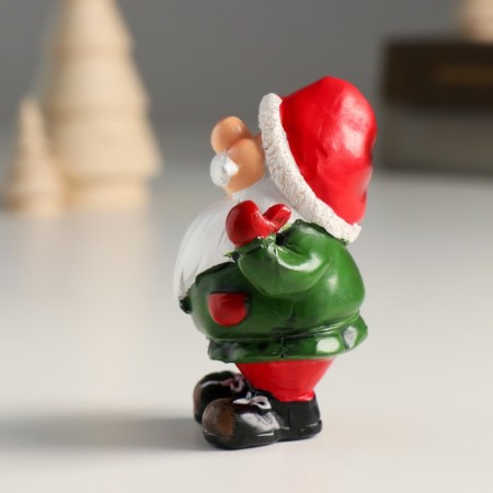 Polystone souvenir "Santa Claus in a green caftan in a cap, funchak" MIX 6x4x7.8 cm-4