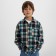 A shirt for a boy in a cage KAFTAN, p. 32 (110-116 cm), blue