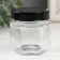 Bank for candles glass with a hexagon lid is a transparent 100 ml 5.5x5x6.5 cm