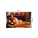 Decorative panel with photo printing "Ominous pumpkin", horizontal, size 100x150 cm