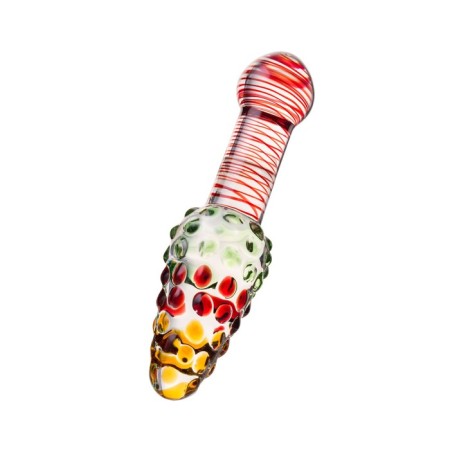 Unrealistic phallimitator Sexus Glass, glass, transparent, 17 cm-1