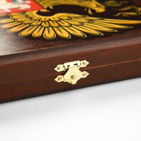 NARDS "Sovereign", wooden board 50 x 50 cm, with a field for playing checkers-4