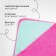 Toward Tensor Corner I, 75x75 cm, mint/pink color, 100% cotton, 360 g/m2