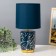 E14 40w 40W blue-golden 18x18x37 cm Risalux desktop