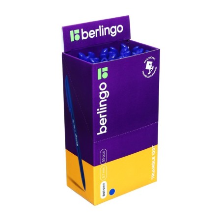 Ballic handle 0.7 mm, Triangle 100t, blue ink, three -sided, needle rod-6