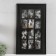 Photo frame plastic in 12 photos 9x13 cm "braid" black 43x73.5 cm