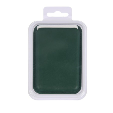 Cartholder for phone, leather, magsafe, green-3
