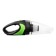Vacuum cleaner car cartage, wireless, 3 nozzles, 130 watts, 12 V, black-green