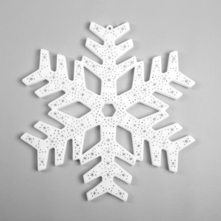 LED figure "Snowflake" 40 cm, plastic, 220 V, glow of multi (rg/rb)-1