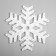LED figure "Snowflake" 40 cm, plastic, 220 V, glow of multi (rg/rb)