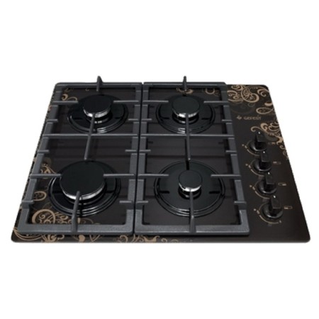 GEFEST 2230 K19, gas, 4 burners, black with a pattern
