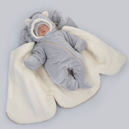 Set for discharge Winter Kinderlitto "Mikosh", 5 items, height 56-62 cm, color gray color-5