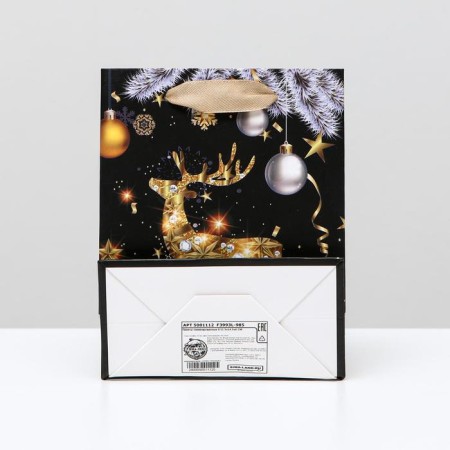 Laminated "Golden Deer" package, 11.5 x 14.5 x 6 cm-1