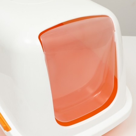 Pet -it house-house for cats Comfort, (scoop in a set), 57x39x41, orange/white-7
