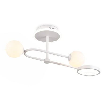 LED ceiling LED with a change of lamp and control panel Ambrella Light, Linetech, FL666221, G9, 29 W, 2175LUM, 3000-6400K, white, white matte color