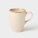Pearl mug, 350 ml, beige color, porcelain