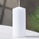 Candle - cylinder, 5x12 cm white