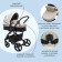 Stroller children's transformer 2 in 1 Taurus (indigo), beige color