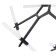 NIKS chandelier, size 130x53x53-93 cm, G9 12x5W, LED