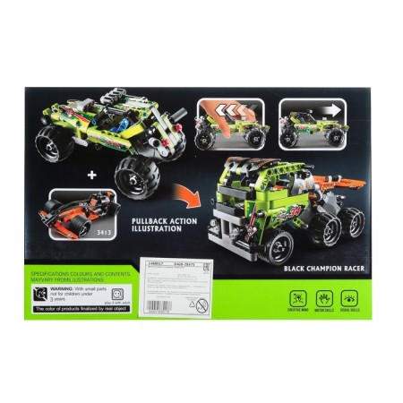 Designer with an inertial mechanism "Jeep-Rally", 148 parts-5