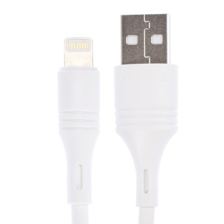Hoco X20 cable, Lightning - USB, 2 A, 3 m, PVC braid, white-1