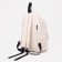 Youth backpack from textiles, 4 pockets, milk color