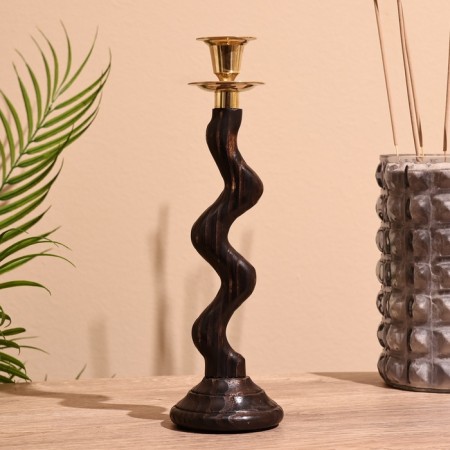 Liana candlestick 27.5 cm, shisham tree-1